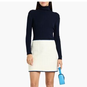 VERONICA BEARD Ohemia Cotton-blend Tweed Mini Skirt Size 4 White NWOT